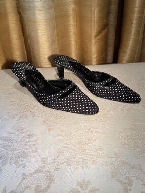 Lauren Ralph Lauren Polka Dot Mule Heels